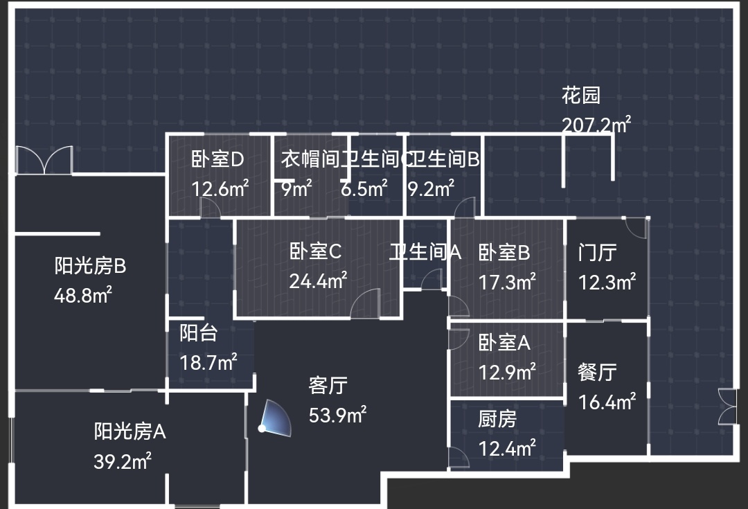 绵阳卢卡美郡.一楼带200平花园.美式复古风格.精装5室.直接入住 绵阳二手房
