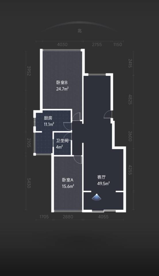绵阳辰兴优山美郡，2室2厅1卫，113.30㎡，精装，售价111万 绵阳二手房