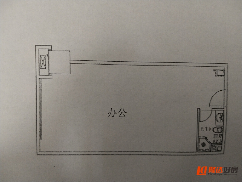 绵阳万达SOHO，1室1厅1卫，58㎡，租金1000元/月 绵阳租房