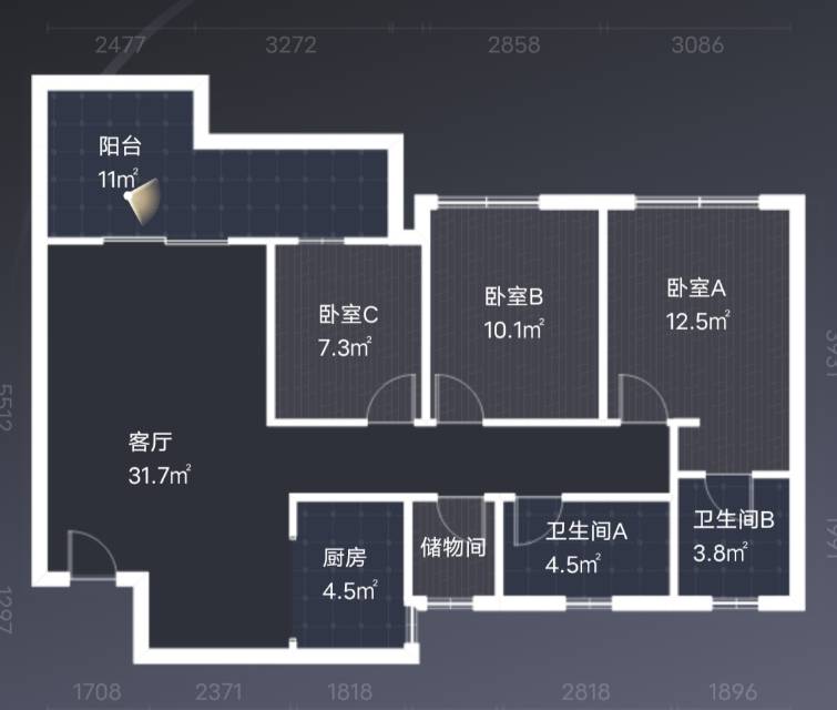 绵阳教育园区.电梯洋房.清水三房双房双卫.69万可谈 绵阳二手房