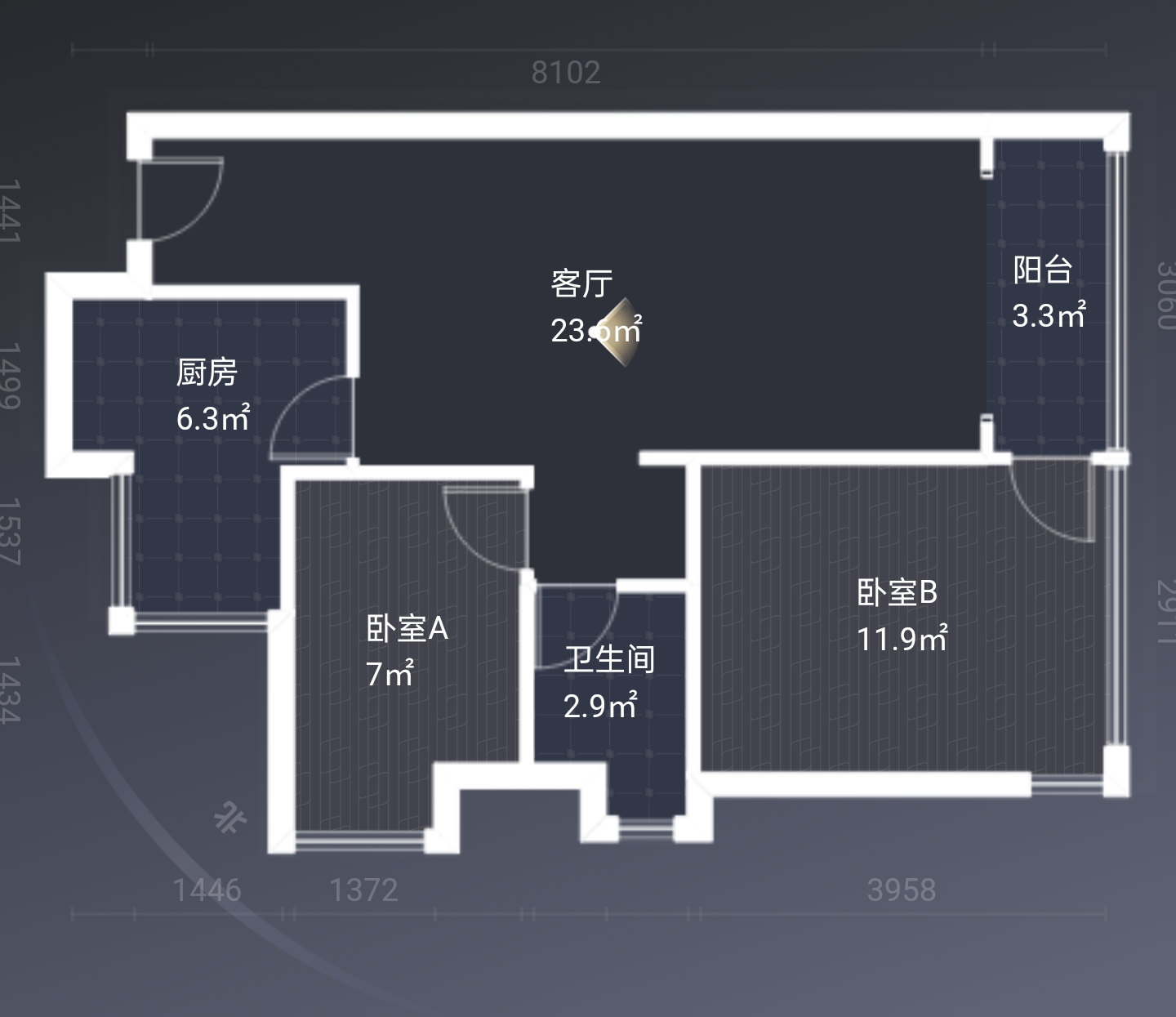 绵阳阳光日照好  三面采光  首付7个 三江启航 公园万达广场 绵阳二手房