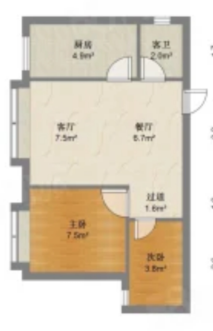 绵阳百货家属院，2室2厅1卫，70㎡，售价35.8万 绵阳二手房