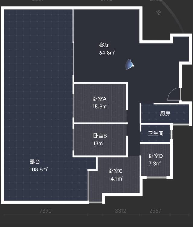 绵阳东辰旁.精装带大露台花园.直接入住 绵阳租房