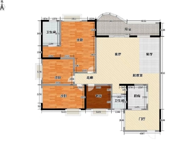 一号桥江景宽阔视野/大平层带链接板/