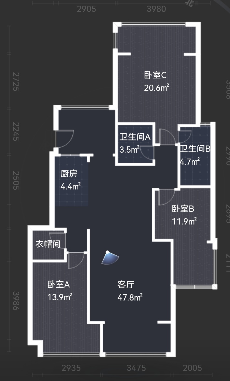 绵阳人工湖旁.电梯洋房.美式精装大三房.朝南.直接拎包入住 绵阳二手房