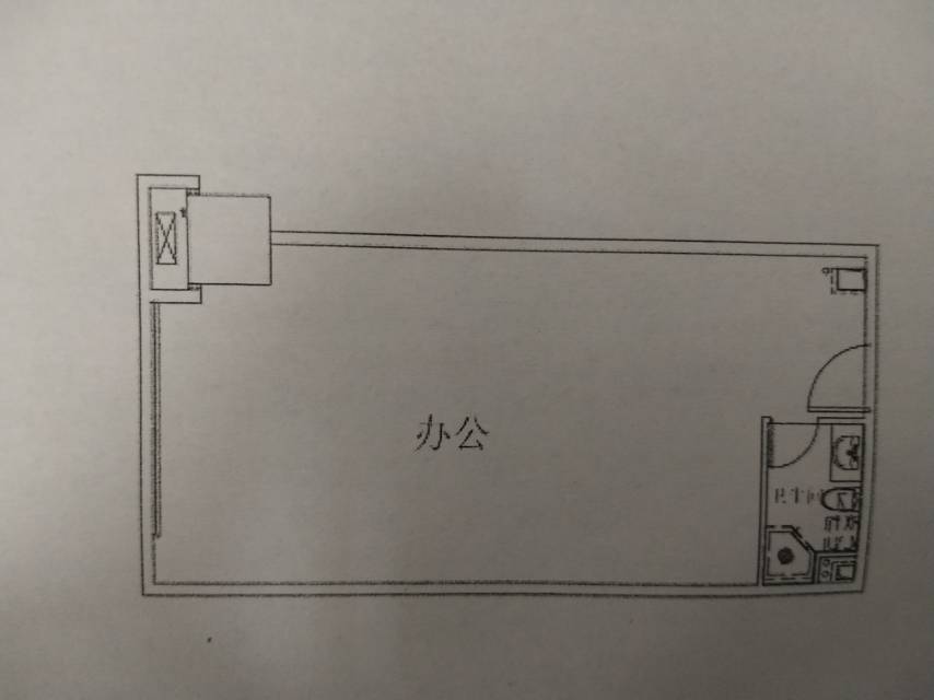 绵阳万达SOHO，1室1厅1卫，55.35㎡，售价22.8万 绵阳二手房