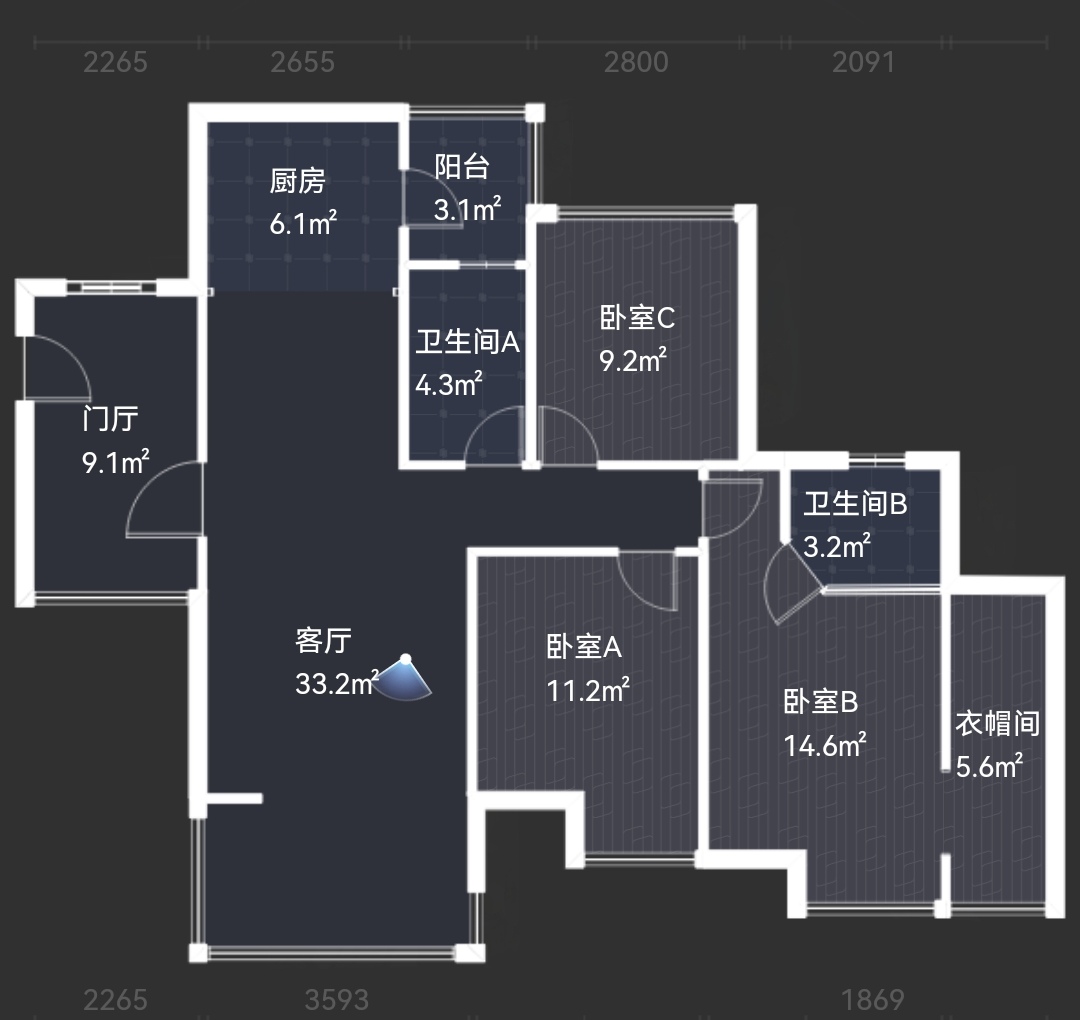 绵阳电梯入户.朝南.精装大三房双卫.带连接板.直接入住. 绵阳二手房