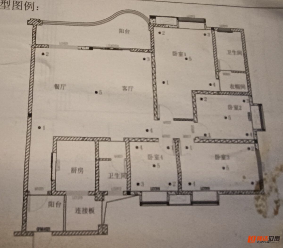 绵阳树高三江澜亭A区，4室2厅2卫，169.07㎡，售价298万 绵阳二手房