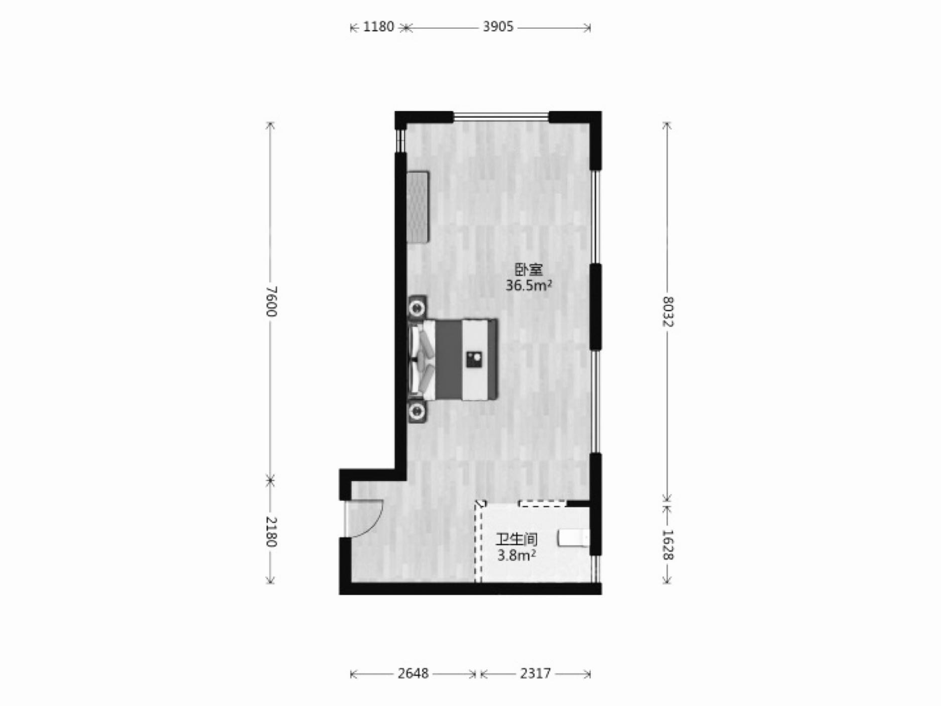 绵阳万达SOHO，1室1厅1卫，58.00㎡，精装，租金950.00元/月 绵阳二手房