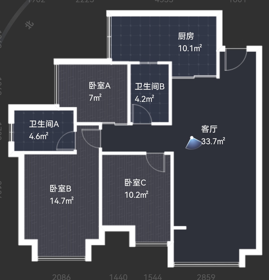 绵阳朝南.视野开阔.楼王位置.大三房双卫.直接拎包入住. 绵阳二手房