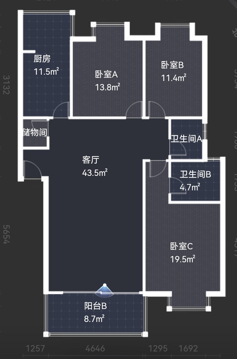 绵阳人工湖旁.位置安静.大三房双卫.步梯二楼.位置安静 绵阳二手房