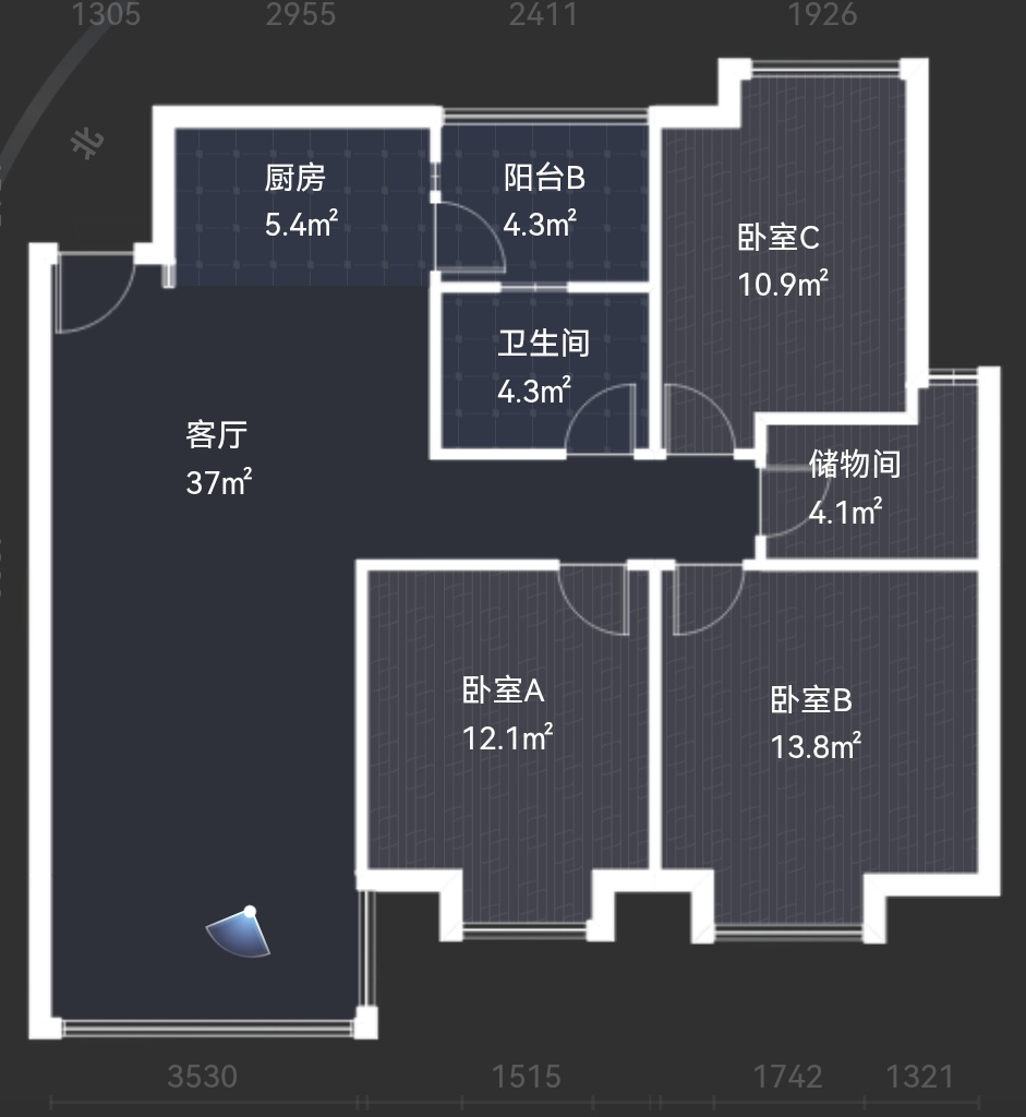 绵阳中华坊，3室2厅2卫，103.00㎡，精装，售价69万 绵阳二手房