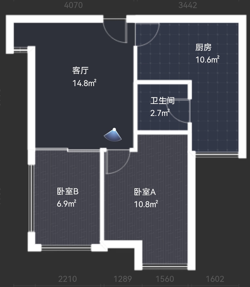 绵阳干净整洁.适合陪读及上班.一改二户型.直接入住 绵阳租房