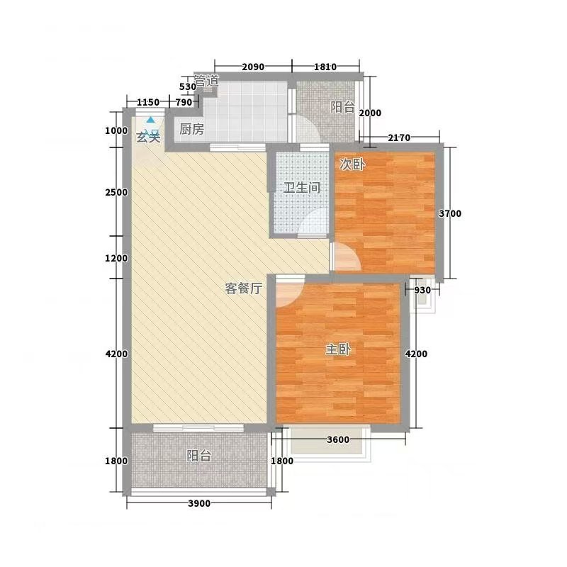 绵阳御景名城*慧川，2室2厅1卫，89.00㎡，租金1500.00元/月 绵阳租房