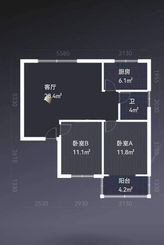 绵阳祥和苑(涪城)，2室2厅1卫，75.00㎡，售价34.80万 绵阳二手房