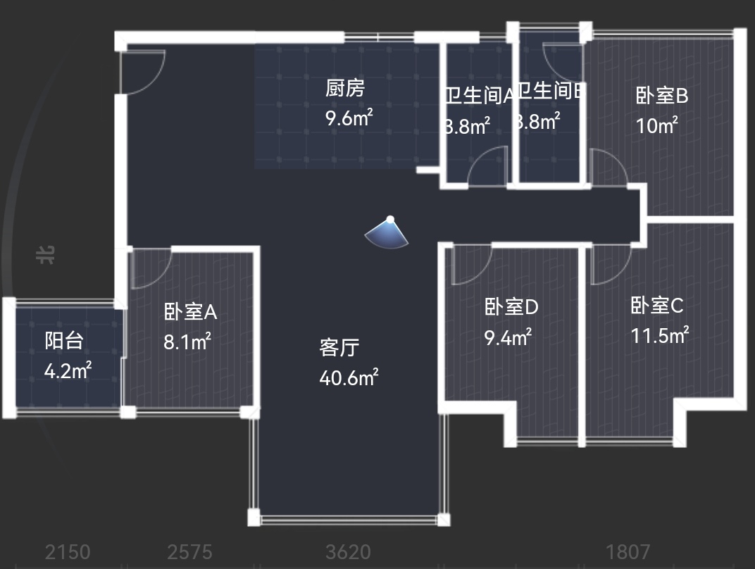 绵阳科创园区 长兴星城二期4房120万 绵阳二手房